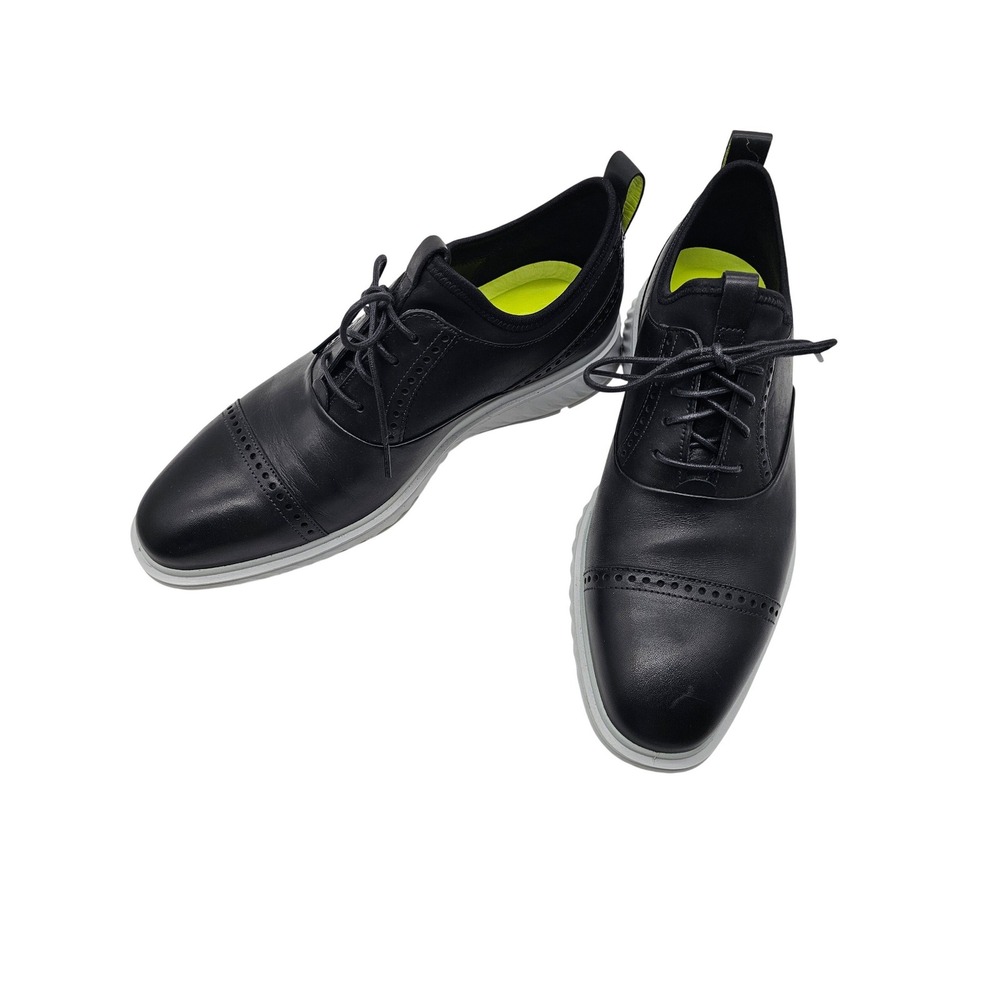ECCO ST.1 Hybrid Lite Mens Black Leather Cap Toe Oxford Shoes 43 US Sz 9 Sneaker